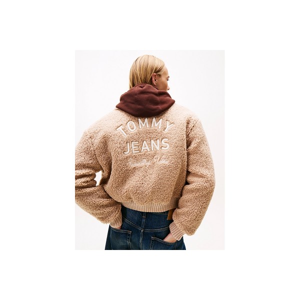 Tommy Jeans Varsity Teddy Back Logo Μπουφάν Bomber Γυναικείο (DW0DW21666 GUQ)