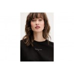 Tommy Jeans Linear Logo Γυναικείο Κοντομάνικο T-Shirt Μαύρο