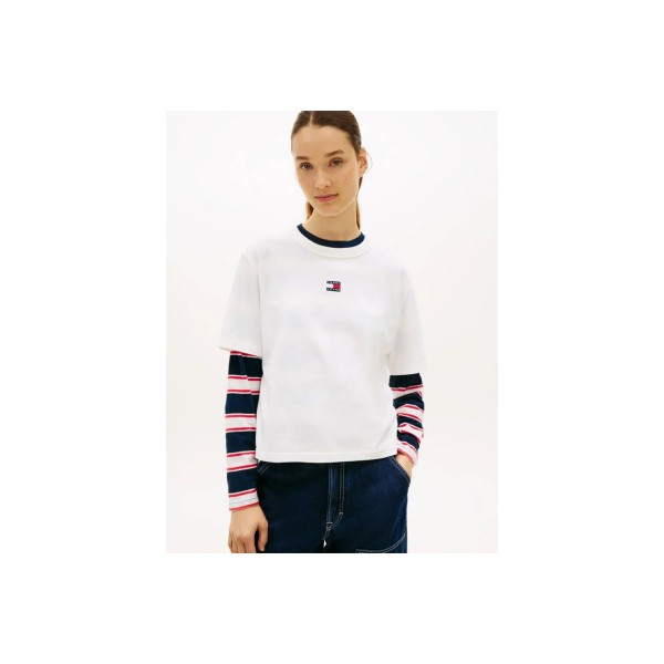Tommy Jeans Badge Boxy T-Shirt Γυναικείο (DW0DW22202 YBL)