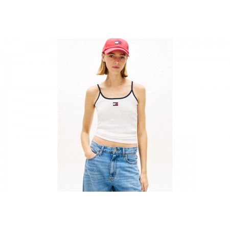 Tommy Jeans Badge Strappy Μπλούζα Αμάνικη Γυναικεία 