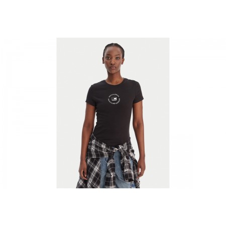 Tommy Jeans Slim Essential Logo 1 Γυναικείο Κοντομάνικο T-Shirt