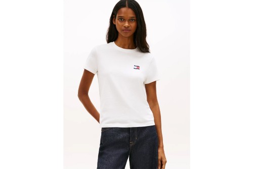 Tommy Jeans Wavy Flag Back Logo Jersey T-Shirt Γυναικείο (DW0DW22274 YBL)