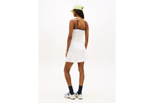Tommy Jeans Badge Strap Mini Skater Φόρεμα Mini Γυναικείο (DW0DW22335 YBL)
