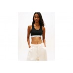 Tommy Jeans Γυναικείο Αμάνικο Crop Top Μαύρο, Λευκό