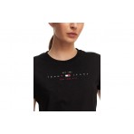Tommy Jeans Γυναικείο Κοντομάνικο T-Shirt Μαύρο