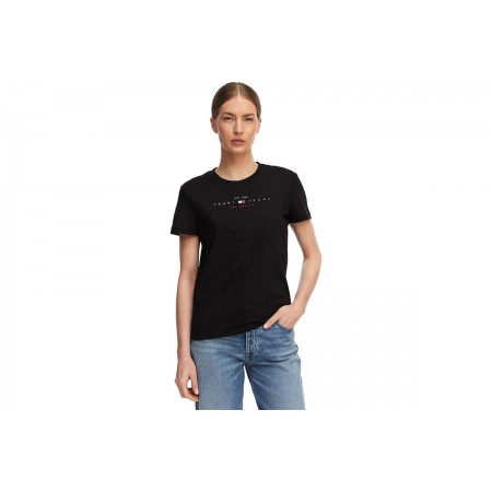 Tommy Jeans Regular Fit Linear T-Shirt Γυναικείο 