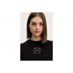 Tommy Jeans Slim Essential Logo Rib Γυναικείο Κοντομάνικο T-Shirt Μαύρο