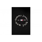 Tommy Jeans Slim Essential Logo Rib Γυναικείο Κοντομάνικο T-Shirt Μαύρο
