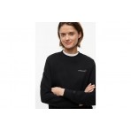 Tommy Jeans Γυναικείο Μακρυμάνικο Φούτερ Μαύρο