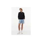 Tommy Jeans Γυναικείο Μακρυμάνικο Φούτερ Μαύρο