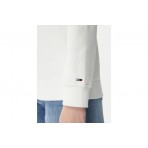 Tommy Jeans Γυναικείο Μακρυμάνικο Φούτερ Εκρού