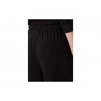 Tommy Jeans Wide Leg Γυναικείο Παντελόνι Φόρμας Μαύρο