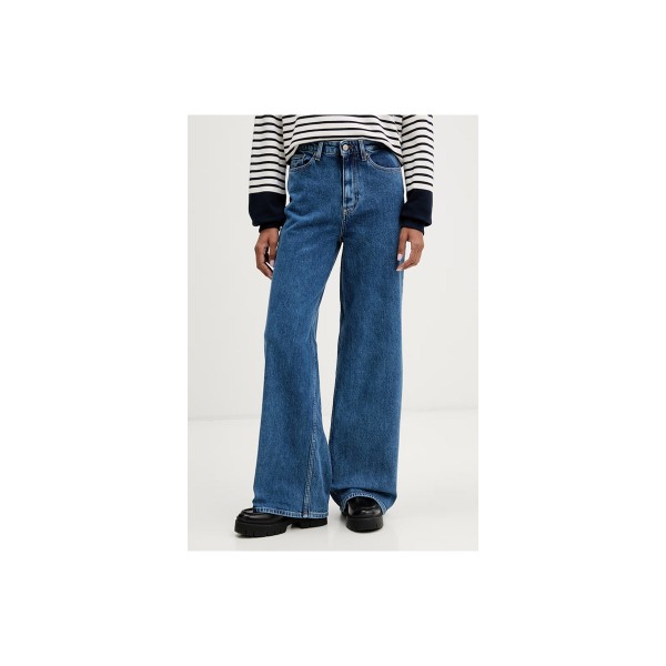 Tommy Jeans Claire High Rise Wide Leg Παντελόνι Τζιν Γυναικείο (DW0DW23069 1A5)