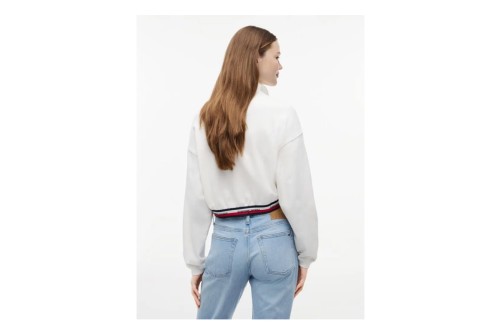 Tommy Jeans Boxy Μπλούζα Με Φερμουάρ Γυναικεία (DW0DW23144 YBL)