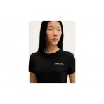 Tommy Jeans Γυναικείο Κοντομάνικο T-Shirt Μαύρο