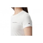 Tommy Jeans Γυναικείο Κοντομάνικο T-Shirt Εκρού