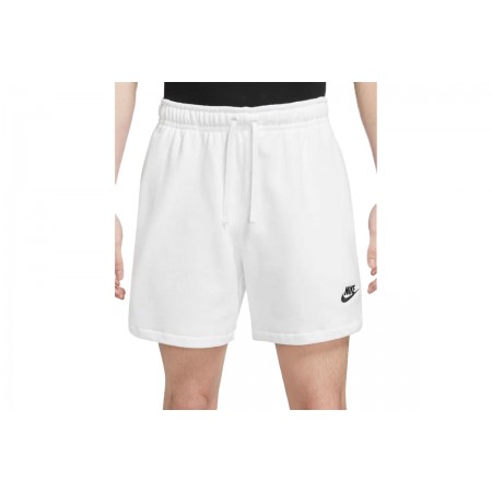 Nike Club Fleece Ανδρικό Αθλητικό Σορτς Λευκό