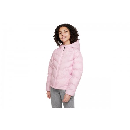 Nike Sportswear Παιδικό Puffer Μπουφάν Ροζ