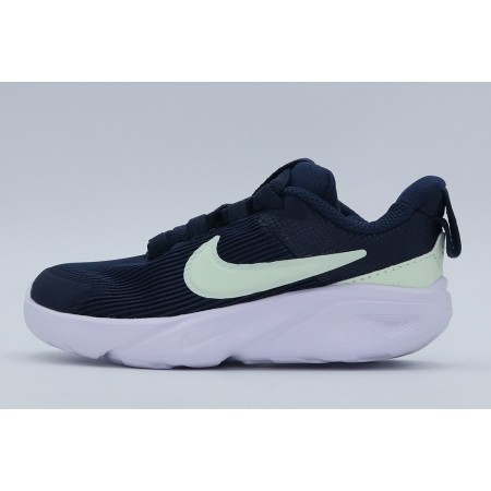 Nike Star Runner 4 Βρεφικά Παπούτσια Μπλε Σκούρο, Βεραμάν, Λευκά