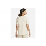 Nike Sportswear Essentials Γυναικείο Κοντομάνικο T-Shirt Μπεζ