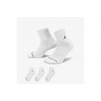 Jordan Everyday Ankle Κάλτσες Κοντές 3 Ζευγάρια (DX9655 100)