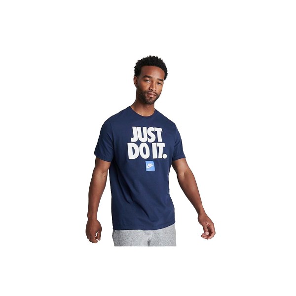 Nike Ανδρικό Κοντομάνικο T-Shirt Μπλε Σκούρο (DZ2989 410)