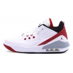 Jordan Max Aura 5 White Varisty Red Παιδικά Sneakers