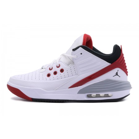 Jordan Max Aura 5 Ανδρικά Sneakers Λευκά, Κόκκινα, Μαύρα, Γκρι