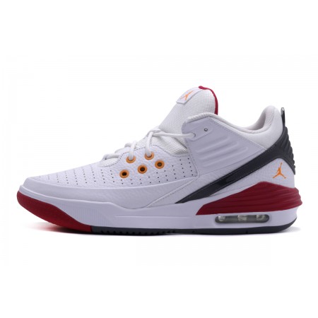 Jordan Max Aura 5 Ανδρικά Sneakers Λευκά, Κόκκινα, Μαύρα
