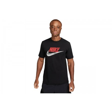 Nike Ανδρικό Κοντομάνικο T-Shirt Μαύρο (DZ5171 010)