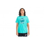 Nike Ανδρικό Κοντομάνικο T-Shirt Τυρκουάζ (DZ5173 445)
