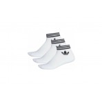 Adidas Originals Trefoil Ankle Κάλτσες Λευκές 3 Ζευγάρια