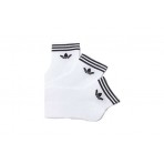 Adidas Originals Trefoil Ankle Κάλτσες Λευκές 3 Ζευγάρια