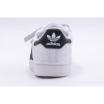 Adidas Originals Superstar Παιδικά Sneakers Λευκά, Μαύρα