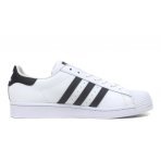 Adidas Originals Superstar Ανδρικά Sneakers Λευκά, Μαύρα, Χρυσά
