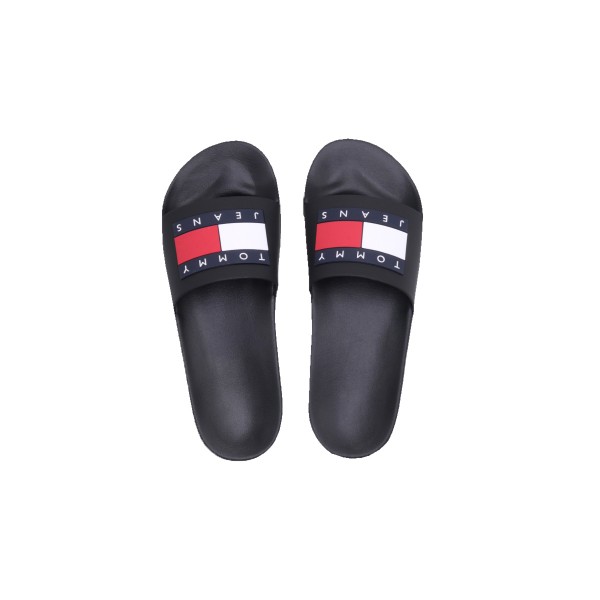 Tommy Jeans Flag Badge Pool Slides Παντόφλες (EM0EM01191 BDS)