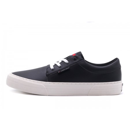 Tommy Jeans Vulc. Skate Derby Ανδρικά Παπούτσια Μαύρα, Λευκά