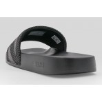 Tommy Jeans Jacquard Strap Ανδρικές Παντόφλες Μαύρες, Ανθρακί