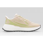 Tommy Jeans Sporty Knit Runner Sneakers Μπεζ, Πράσινα, Λευκά