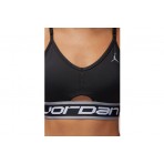 Jordan Indy Light Support Γυναικείο Αθλητικό Μπουστάκι Μαύρο
