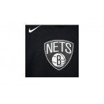 Nike NBA Brooklyn Nets Ανδρικό Φούτερ με Κουκούλα Μαύρο