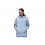 Jordan Flight Fleece Pullover Γυναικείο Φούτερ Με Κουκούλα Γαλάζιο