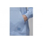 Jordan Flight Fleece Pullover Γυναικείο Φούτερ Με Κουκούλα Γαλάζιο