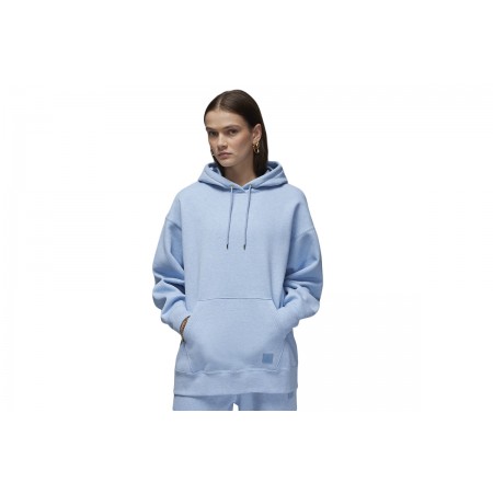 Jordan Flight Fleece Pullover Γυναικείο Φούτερ Με Κουκούλα Γαλάζιο