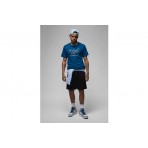 Jordan Flight Essentials Ανδρικό Κοντομάνικο T-Shirt Μπλε