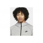 Nike Sportswear Tech Fleece Ανδρική Ζακέτα Με Κουκούλα Γκρι