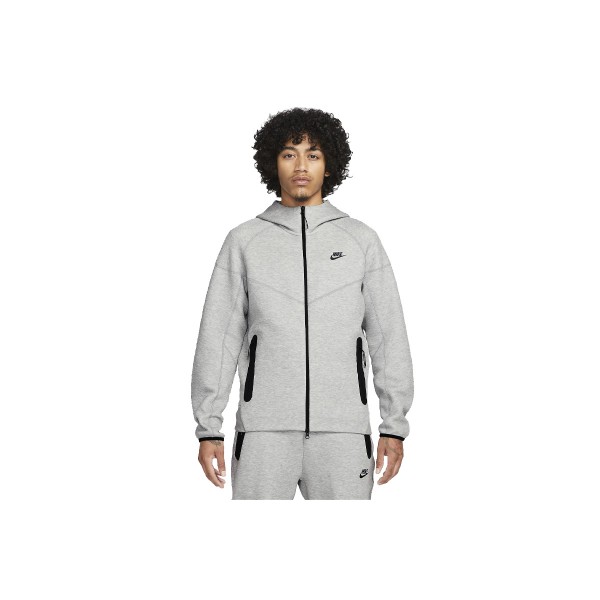 Nike Sportswear Tech Fleece Ανδρική Ζακέτα Με Κουκούλα Γκρι