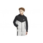 Nike Sportswear Tech Fleece Ζακέτα Με Κουκούλα Γκρι, Μαύρη