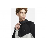 Nike Sportswear Tech Fleece Ζακέτα Με Κουκούλα Γκρι, Μαύρη