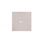 Nike Sportswear Chill Knit Γυναικείο Αμάνικο Crop Top Μπεζ